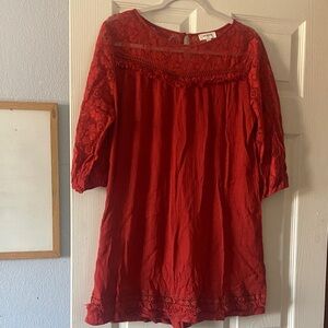 Umgee Scarlet Lace Dress, size L